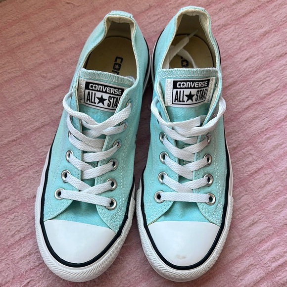 Converse Aqua Blue Sneakers Classic Canvas‎ Low-Top - Picture 2 of 9